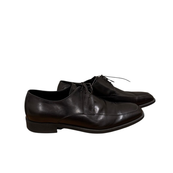 Ermenegildo Zegna Mens Black Laced Dress Shoes